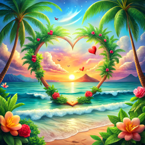 Aloha, Sea and beach full of love