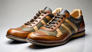 photography of sneakers shoes for man, sport sneakers, fashionnable 