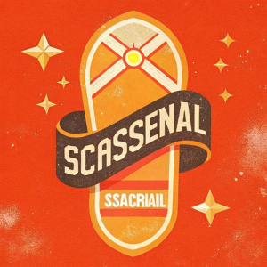 The logo for a fantasy soccer  team called SCARSENAL. We play football with home slippers. Please write the name right.