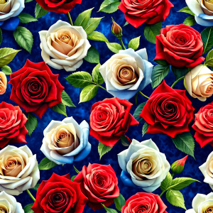 roses, seamless pattern