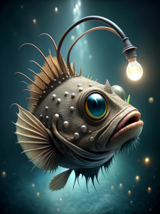 anglerfish with light
