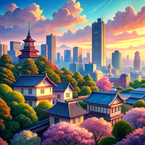 anime background city