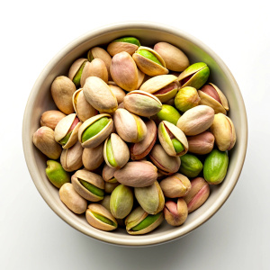 pistachios in bowl