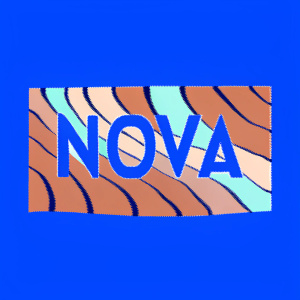 A sleek, modern logo featuring 'Nova' in bold, green sans-serif letters. Against stark white background
