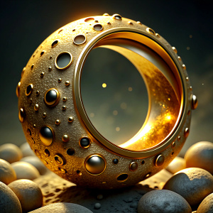 moon golden ring