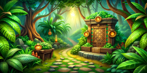 jungle wood gamble style wallpaper background