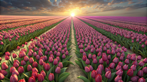 tulip field