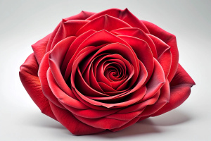 1 red rose on a white background