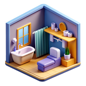 interior design bathroom mini house