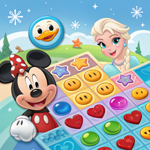 Disney Emoji Blitz: Match 3 game filled with Disney characters' emojis. Fun and engaging for all ages.