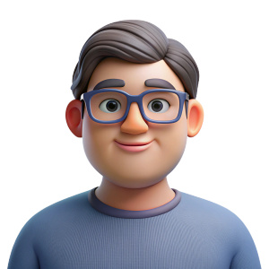 Hombre joven realista, gordo con tono de piel claro y lentes