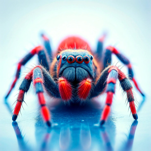 Ein Spinne, close up