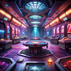 empty sci-fi casino