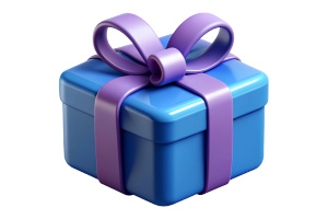 gift icon is pastel blue