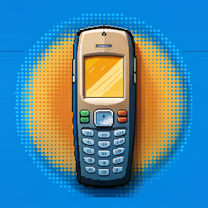 y2k pixel art Nokia phone 