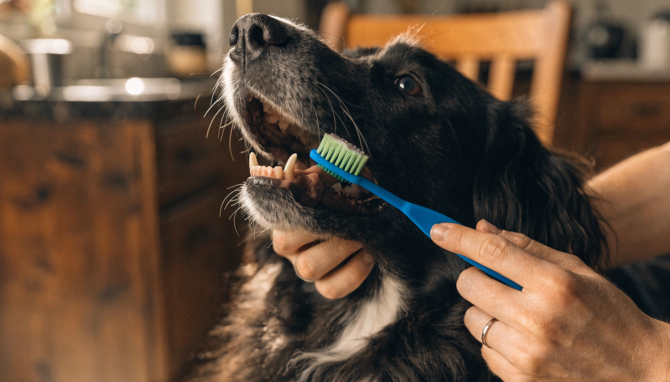dog teeth brushing