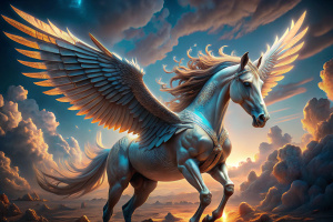 Spyware Pegasus Realistic photo, 4k render, surreal,hyperrealistic, 4k