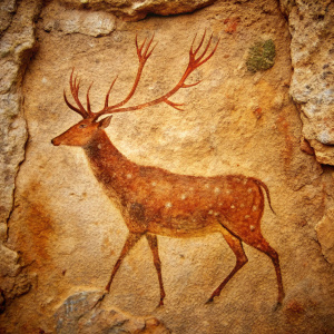 cave art deer 