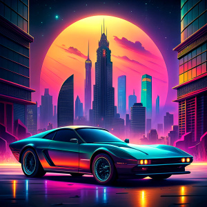 cyberpunk CITY SPORT CAR
