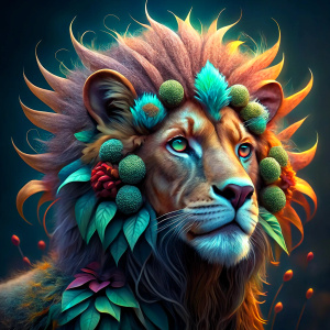 5D a lion,under the head lion is written sweet
botanical, ultradetalization,
complex details drawn,
professional photo,
hyperrealization,
megadetalization, super
beautiful, isometric, digital
art,3d render,octane
render,volumetrics