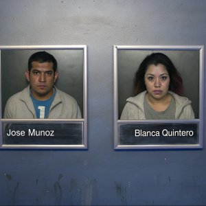 Law enforcement has released mugshots of Jose Munoz and Blanca Quintero following their arrest.