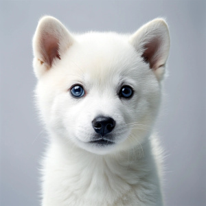 face white baby doge shiba inu blue eyed, white baby shiba inu dog blue eyed, reality, ultra hd, 4k real 