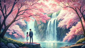 anime park waterfall