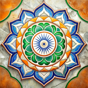 Ceramic tile India white background