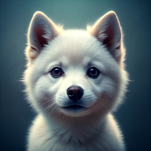 face white baby doge shiba inu, white baby shiba inu dog, reality, ultra hd, 4k real 