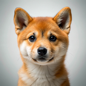 face baby doge capped shiba inu, baby capped shiba inu dog, reality, ultra hd, 4k real 