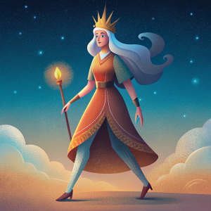 Godess Freya Scandinavian full body walking