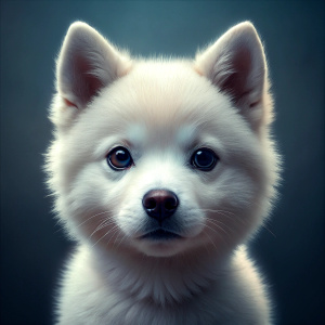 face white baby doge shiba inu, white baby shiba inu dog, reality, ultra hd, 4k real 