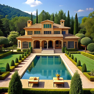 luxury villa with pool