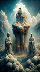 Niflheim (Norse Mythology):

In Norse mythology, Niflheim symbolizes a frozen and dark realm where the souls of the departed are expected to go. Surrounded by cold and misty landscapes, it portrays the silence of the dead and an anticipation shrouded in darkness.