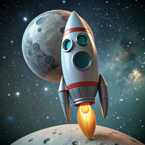 viaje a la luna en cohete