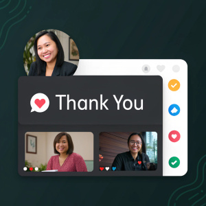 Digital conversation screenshot featuring Gmail chat. Dark theme background. Tagalog messages, including a heartfelt 'thank you' and a heart emoji. Multiple photos exchanged.