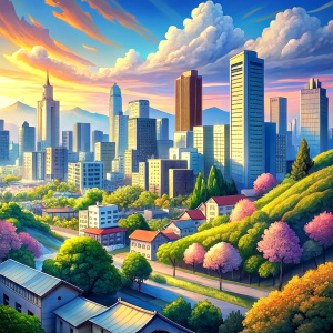 anime background city