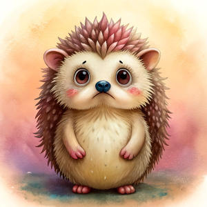 sad hedgehog