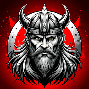 viking perfect realistic art, high-definition, high-definition grey and black, white background 