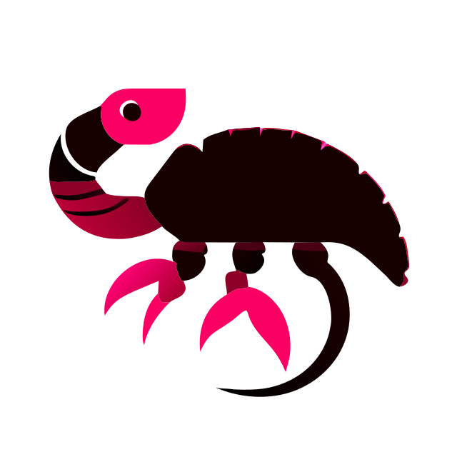 Anomalocaris shrimp dancing icon vector illustration - Recraft