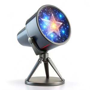 Star Projector on white background - Recraft