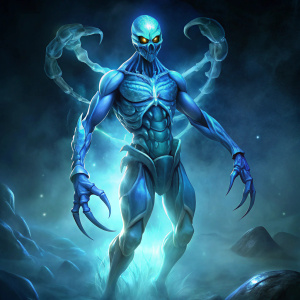 ghostly humanoid scorpion