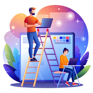 
 doing website 