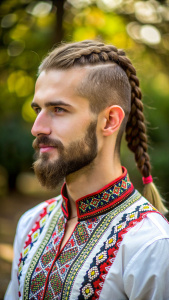 Ukrainian male Cossack hairstyle