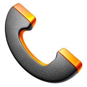 telephone dialer icon inspire from Porsche Design Guidelines, Carbon Fiber 