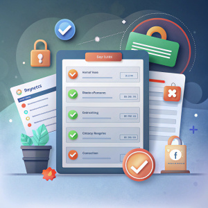 Common problems with registration and login in site, clean background, list 