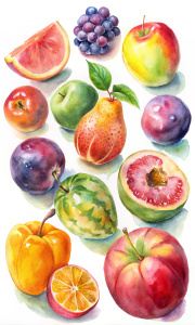 varios frutas imagem sem fundo e fundo transparente