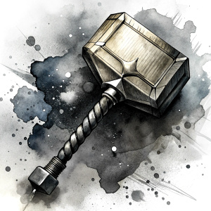 Mjölnir Hammer des Thor symbol