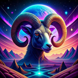 Zodiac sign Aries, among the planets