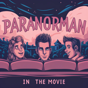 Billboard ad for 'ParaNorman', animated adventure. Featuring main characters in vibrant cartoon style. Release date and format clearly displayed.